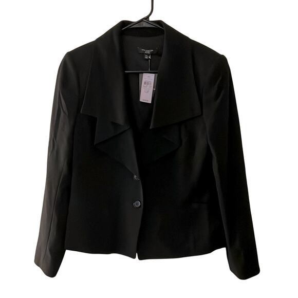 Ann Taylor Jackets & Blazers - Ann Taylor Wool Blend Structured Double Lapel Blazer Size 12P